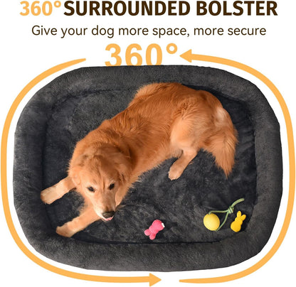 Orthopedic Memory Foam Dog Bed – Waterproof, Washable with Bolsters for Large Dogs - Paw Fit Gears