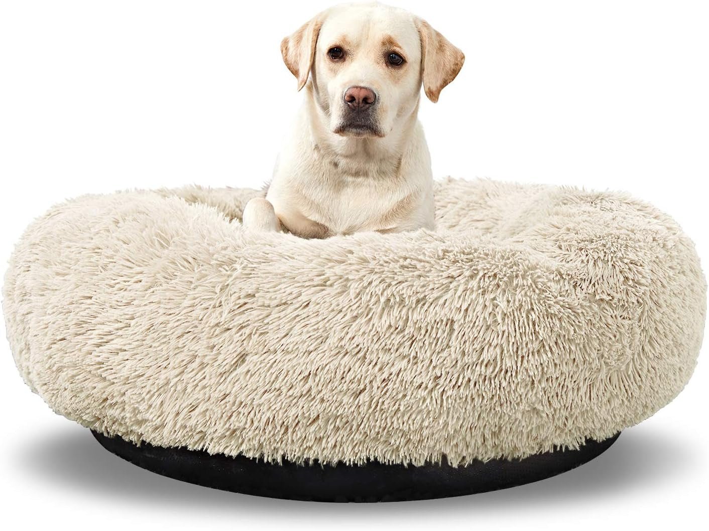 Washable Donut Dog Bed – Calming Round Cuddler for Medium & Large Dogs - Paw Fit Gears